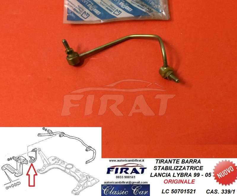 TIRANTE BARRA STABILIZZATRICE LANCIA LYBRA (50701521)